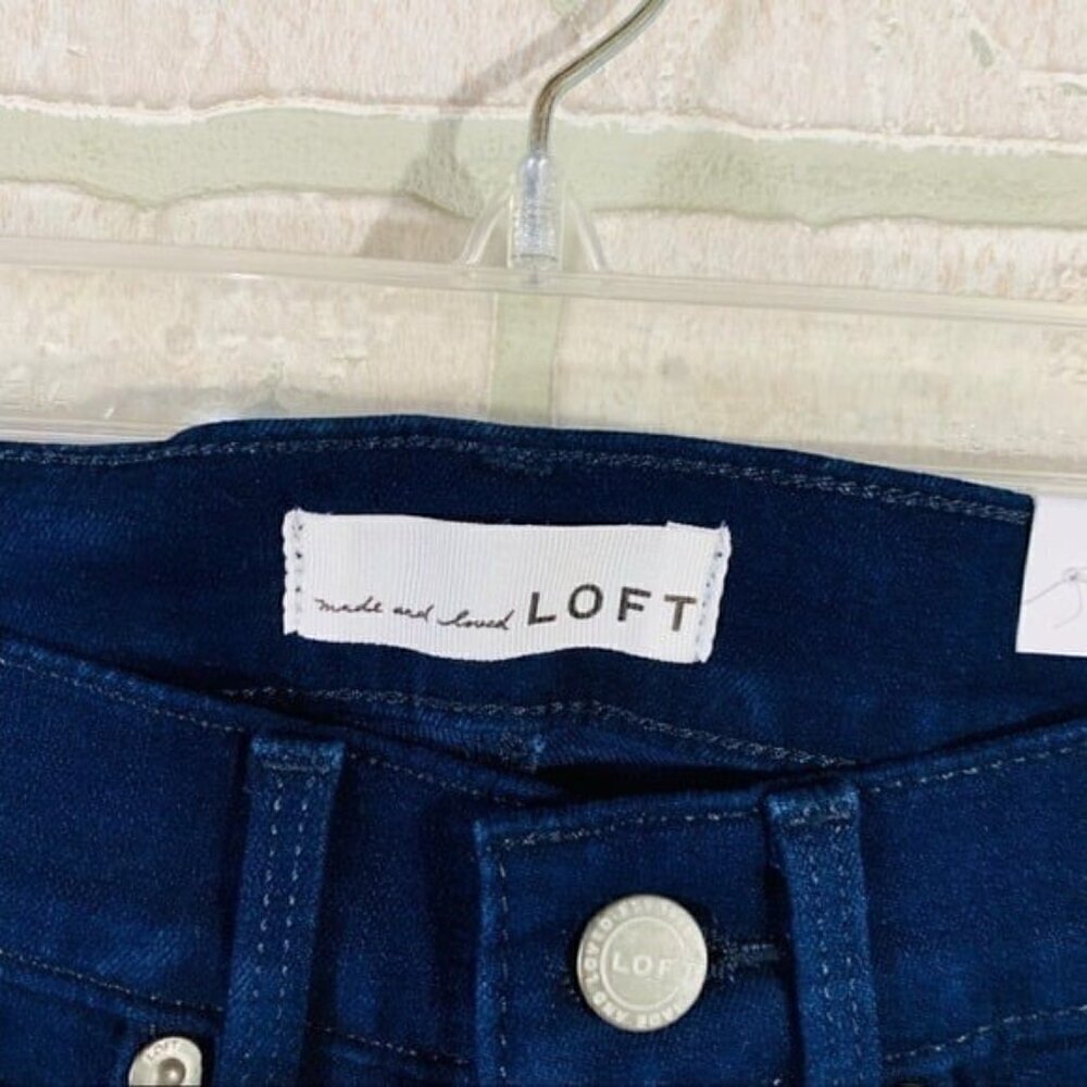 Loft NWT Cozy High Rise Denim Leggings in … - Picture 6 of 12